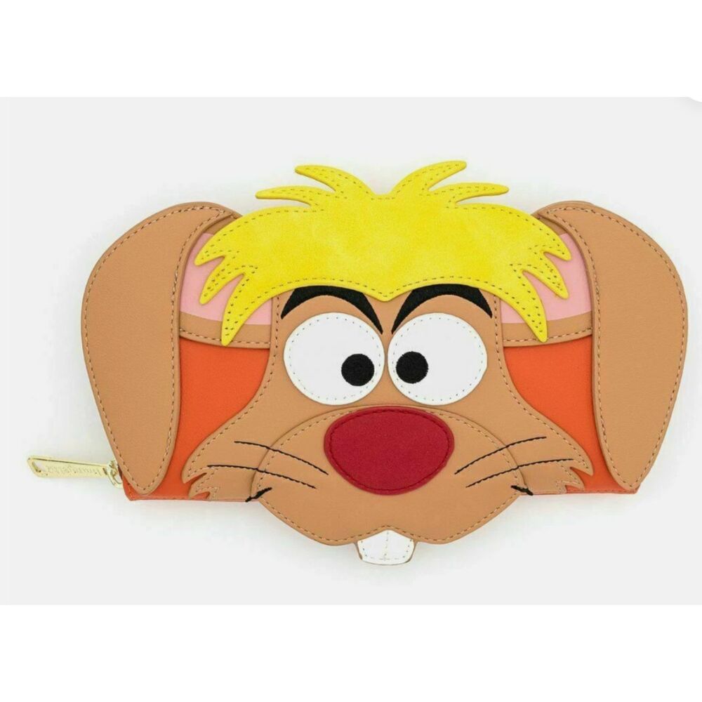 RARE Loungefly Disney Alice in Wonderland March Hare Figural Clutch Wallet NWT